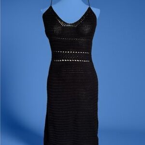 Ralph Lauren Black Crochet Dress